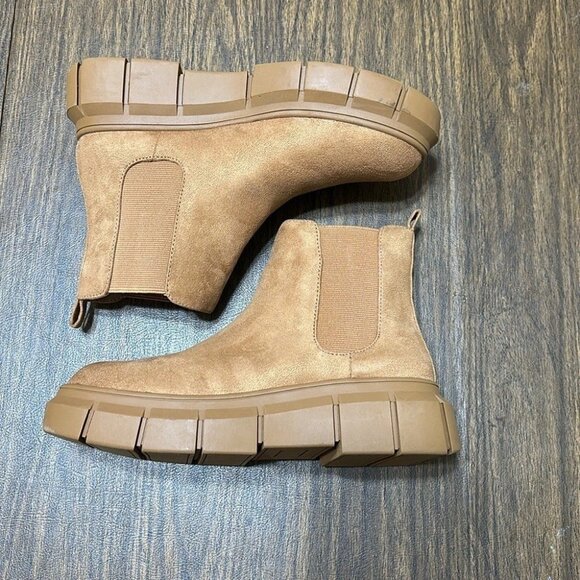 BP Platform Chelsea Boots Lug Sole Chunky Ankle Booties - Picture 7 of 8